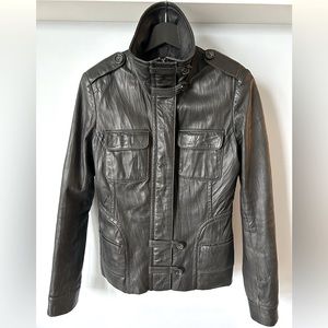 Dainer Black Leather Jacket